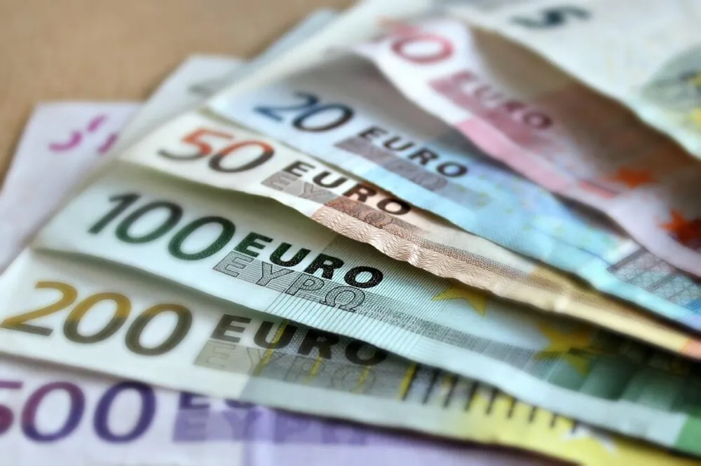 Euro in briefjes
