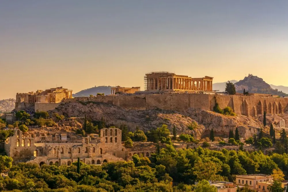 Akropolis in Athene, Griekenland, Balkan