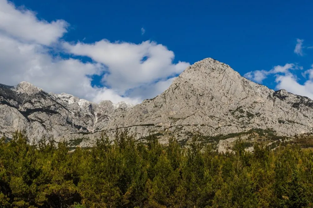 Bossen en bergen in Kroatië