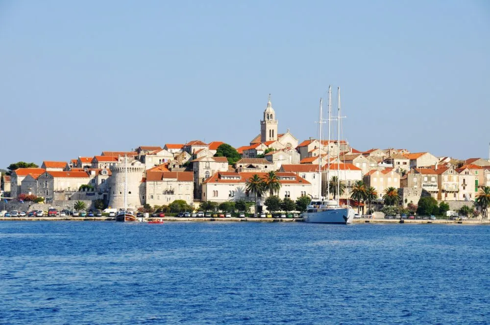 Dorp aan de zee in Kroatië.