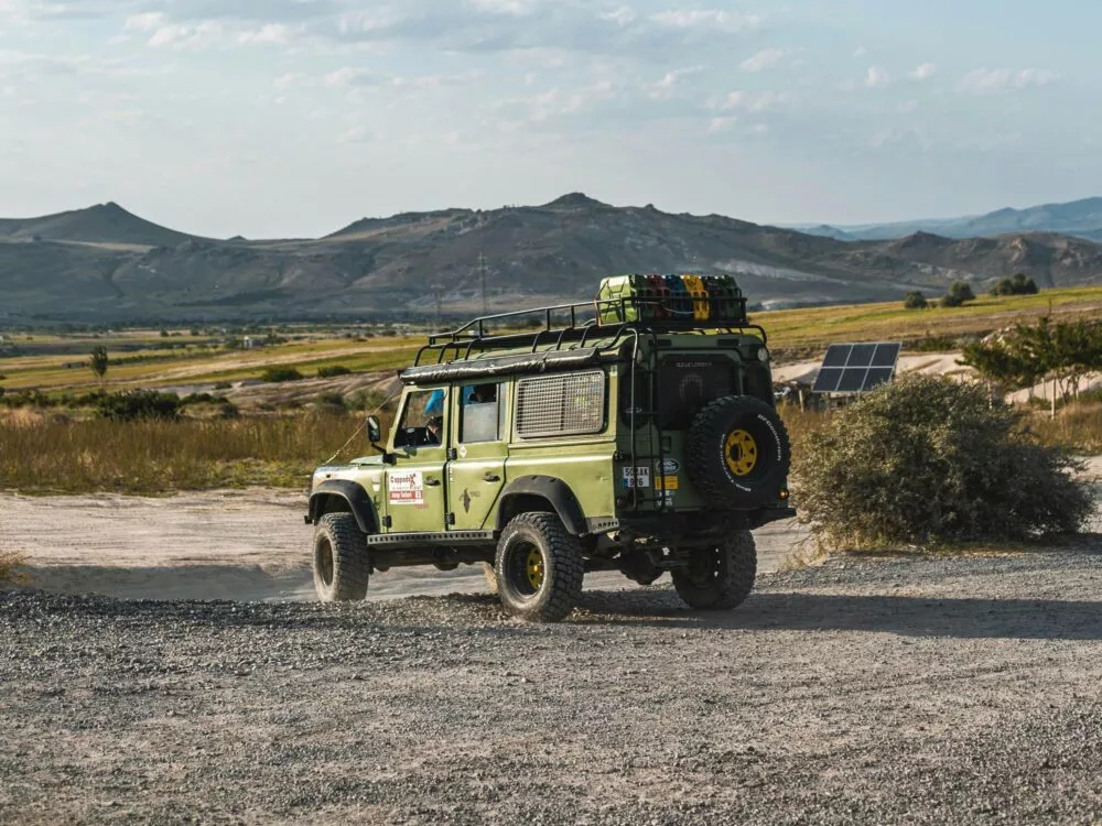 Jeep in Pirin gebergte