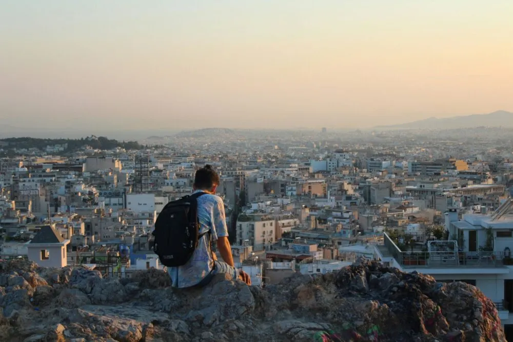 Uitzicht over Athene