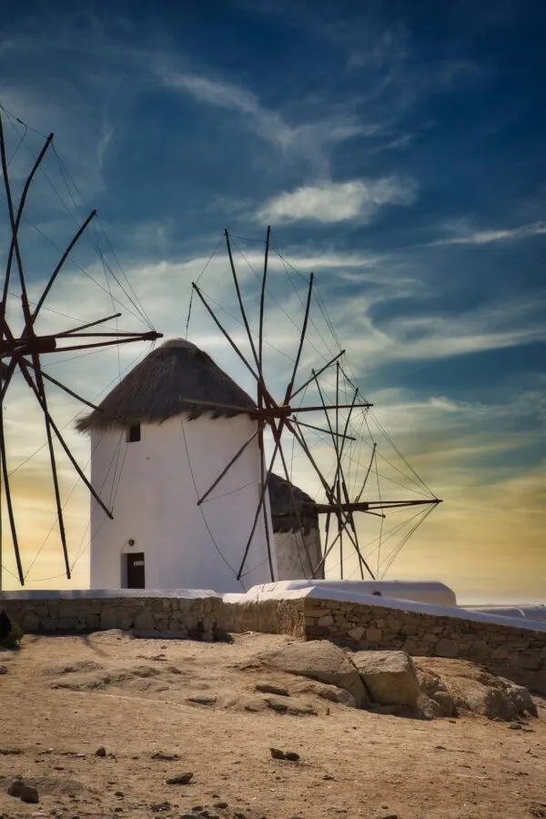 Windmolens in Mykonos