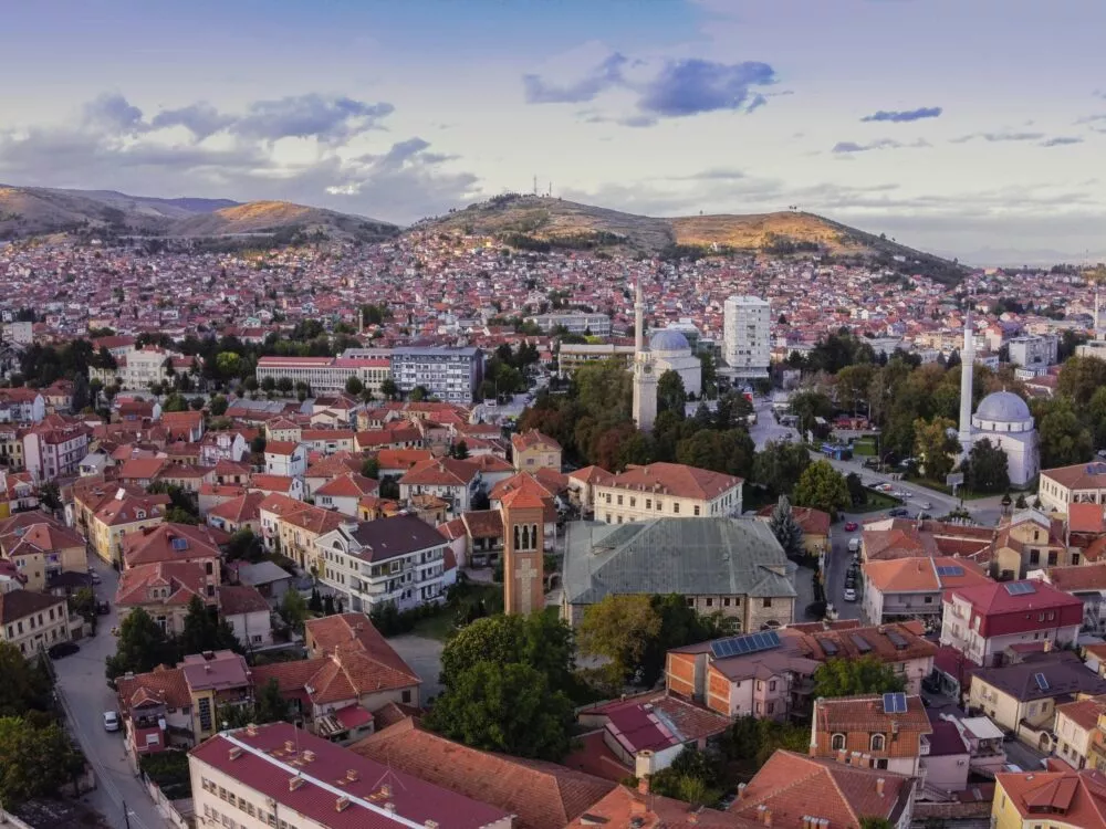 Luchtfoto van Bitola