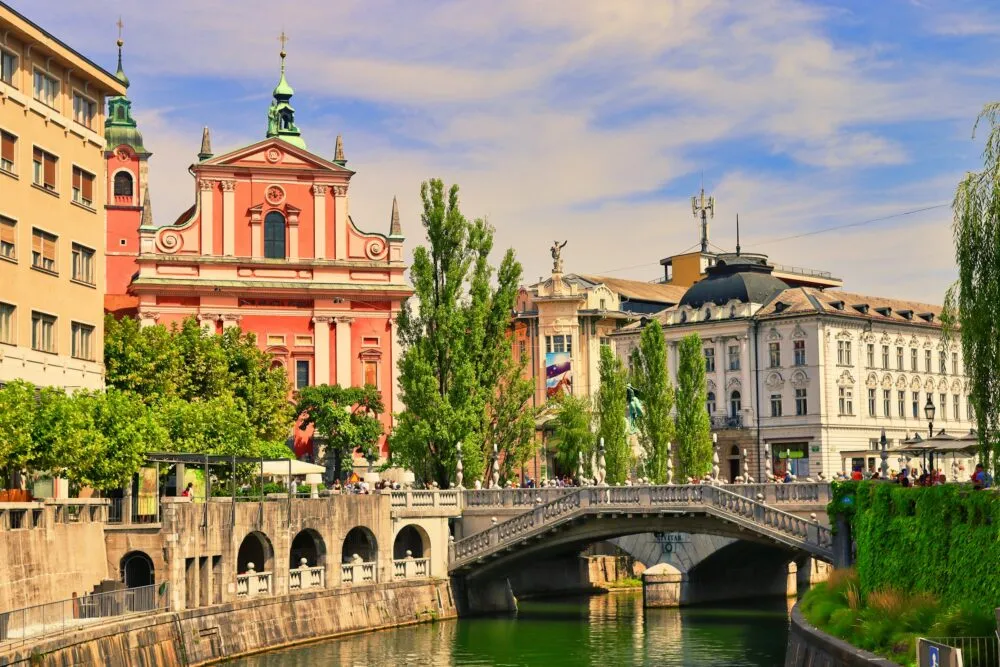 huizen in Ljubljana in Slovenië