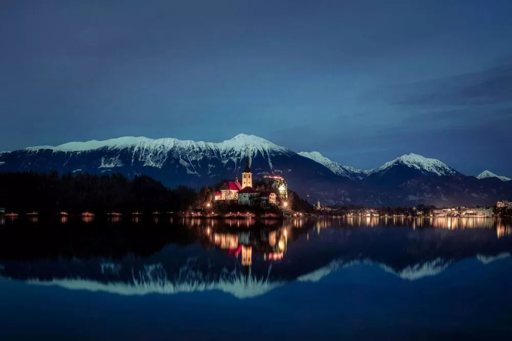 Nacht in Bled